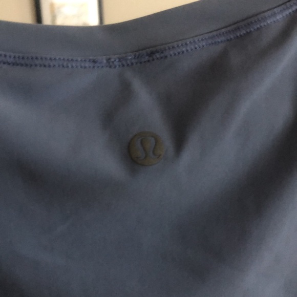 Cute Periwinkle Lululemon Top with Split Back - Picture 4 of 5